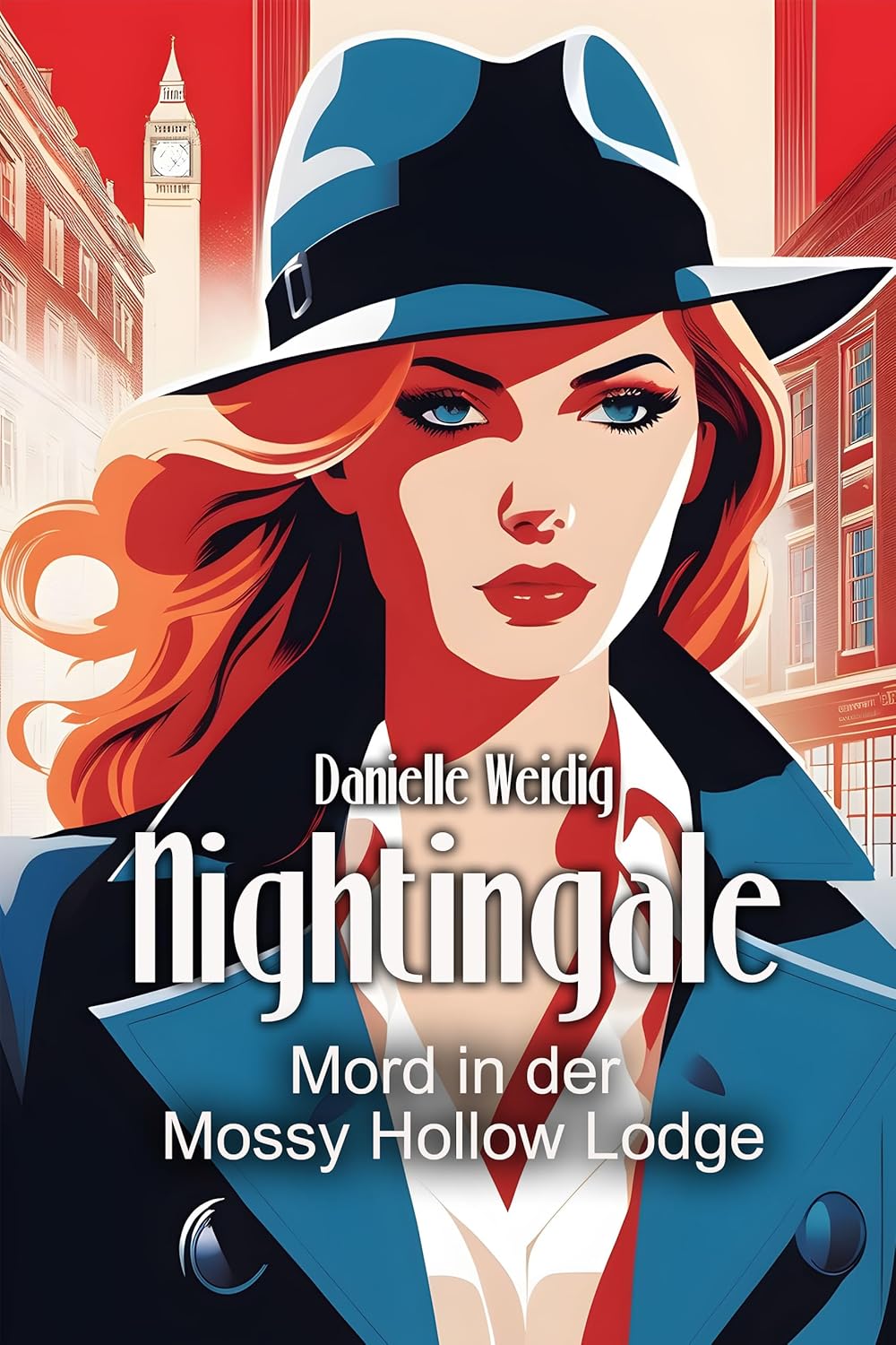 Cover zum zweiten Teil von Danielle Weidigs „Nightingal“-Reihe: „Nightingale: Mord in der Mossy Hollow Lodge“